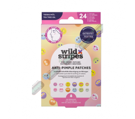 PARCHES ANTIACNÉ WILD STRIPES SMILE STOP 24 UN-0744