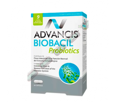 ADVANCIS BIOBACIL PROBIOTICS CAJA X 20 CAPSULAS-7886 