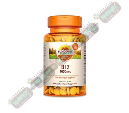 B 12 1000mg x 60 Tabs (6930) SUNDOWN